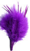 marabou feather spike - dark purple