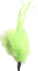 marabou feather spike - fluro lime