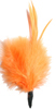 marabou feather spike - fluro orange