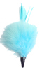 marabou feather spike - light aqua