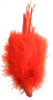 marabou feather spike - red