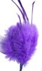marabou feather spike - sapphire blue