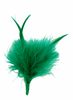 marabou feather spike - emerald green