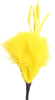 marabou feather spike - yellow