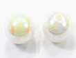 iridescent white pearls 6mm