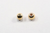 gold metallic beads - round - 2.5mm
