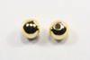 gold metallic beads - round - 4mm