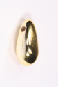 gold metallic beads - tear drop - 12mm x 6mm