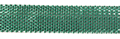 thin green flat metallic ribbon approx 8mm wide