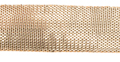 thin gold flat metallic ribbon approx 16mm wide