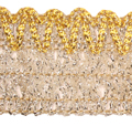 gold and silver metallic braid approx 22mm wide