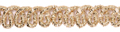 half size gold metallic gimp braid approx 7mm wide