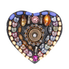 beaded motifs - heart shape