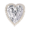 beaded and sequin motifs - heart shape