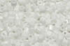 2 cut seed beads - solid chalk white