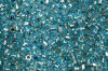 2 cut seed beads - light aqua - silver lined
