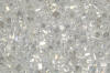 2 cut seed beads - clear crystal lustre