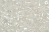 2 cut seed beads - solid white iris