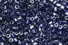 2 cut seed beads - solid steel blue