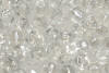 medium size multi cut seed beads clear crystal