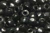 large size multi cut seed beads black