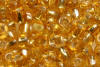 small multi cut seed beads gold