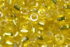 small multi cut seed beads yellow-gold