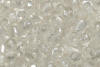 small multi cut seed beads crystal white lined
