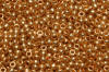 small seed beads - solid gold
