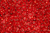 small seed beads - red