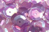 sequins - spangles - transparent iridescent lilac