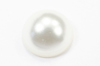 half dome round white pearls
